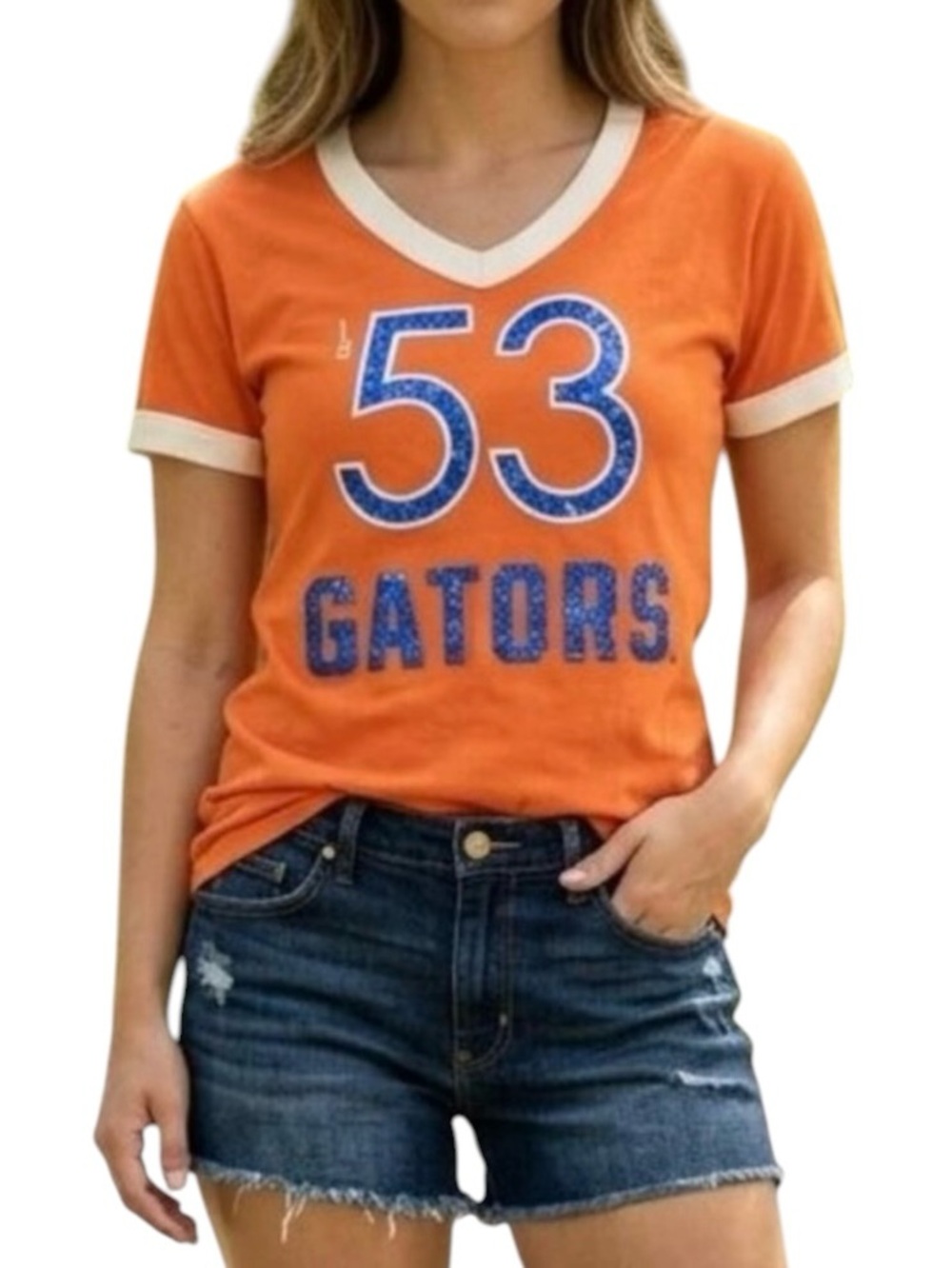 VICTORIA SECRET PINK Florida Gators T-Shirt Womens Size Medium Sequins
